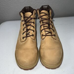 Timberland Big Kid Childrens Premium Waterproof Boot Wheat Nubuck Boys Size 2